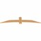 Ekena Millwork Bellingham Timber Gable Bracket, Western Red Cedar, 84"W x 17"H x 1 1/2"D x 5 1/2"F, 5/12 Pitch GBW084X17X0206BEL00SWR - alternate 2